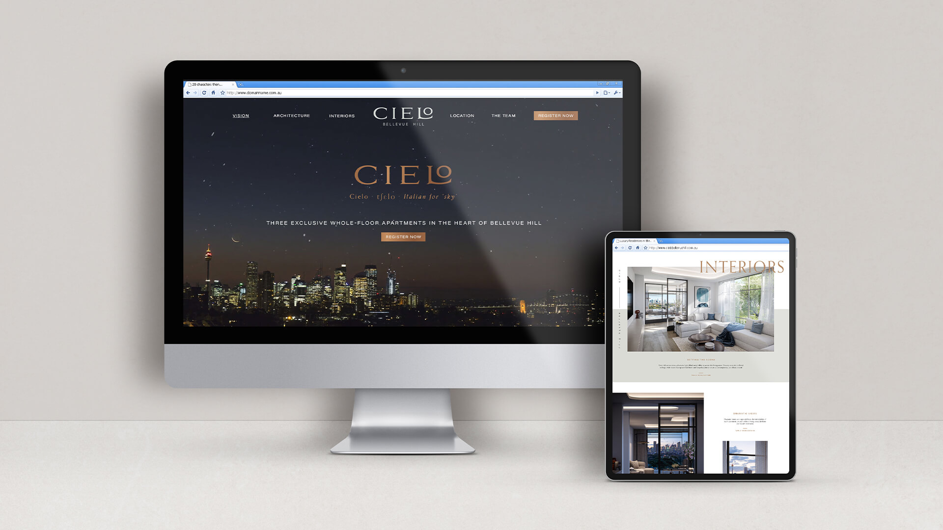 Cielo Bellevue Hill Website